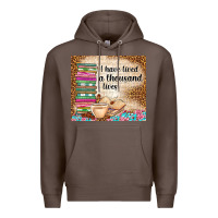 Coffee i have lived a thousand lives Premium Hoodie - TumblerDesignByShophia