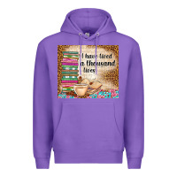Purple i have lived a thousand lives Premium Hoodie - TumblerDesignByShophia