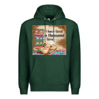 Sports Green i have lived a thousand lives Premium Hoodie - TumblerDesignByShophia