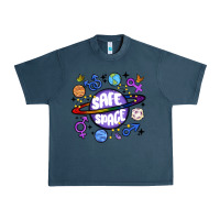 Midnight Navy safe space Urban Heavy Tee - MaliasSmallBusiness