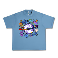 Pebble Blue safe space Urban Heavy Tee - MaliasSmallBusiness
