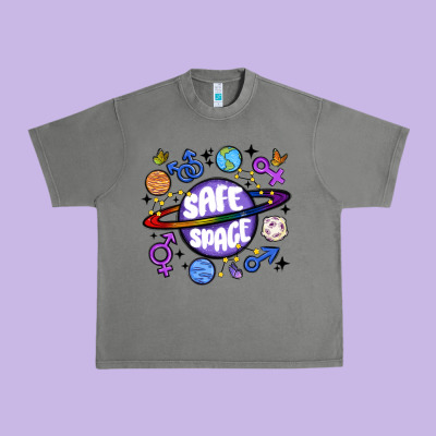 Safe Space Urban Heavy Tee Designed By Maliassmallbusiness