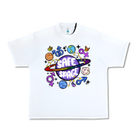 White safe space Urban Heavy Tee - MaliasSmallBusiness