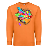 Carrot Autism hearts Premium Sweatshirt - NancyCooperArtShop