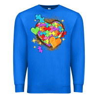 True Royal Autism hearts Premium Sweatshirt - NancyCooperArtShop