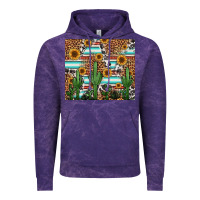 Cloud Purple western cactus and sunflowers Vintage Hoodie - Jasminsmagicworld