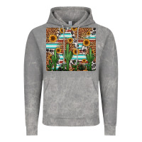 Western Cactus And Sunflowers Vintage Hoodie | Teevron