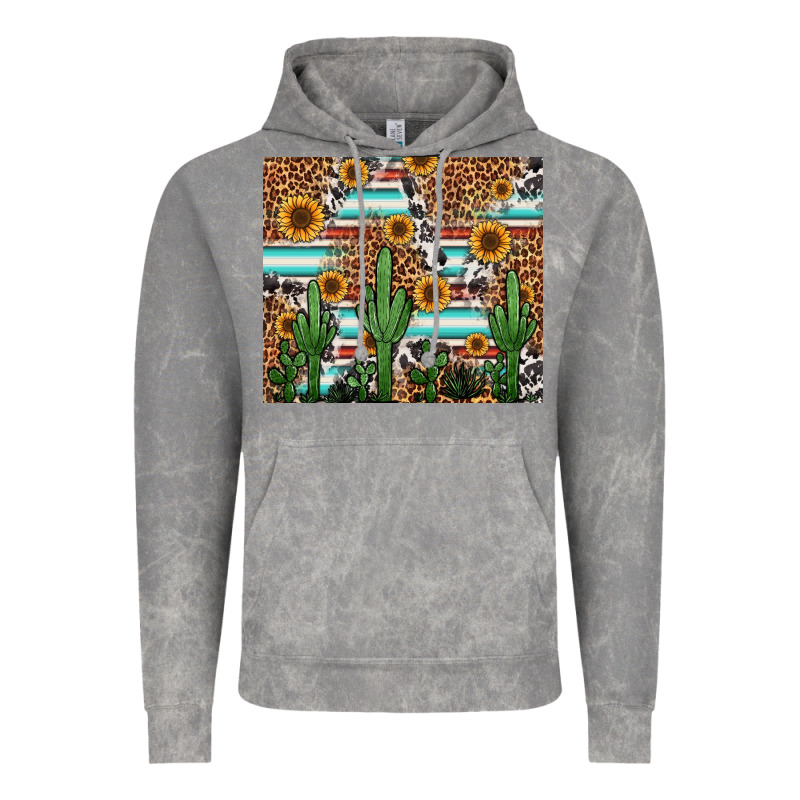 Western Cactus And Sunflowers Vintage Hoodie by Jasminsmagicworld | Teevron