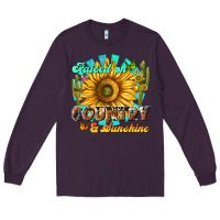 Plum raised on country  sunshine Long Sleeve Tee - NancyCooperArtShop