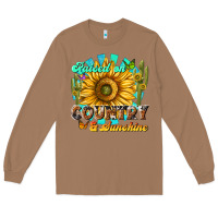 Toasted Coconut raised on country  sunshine Long Sleeve Tee - NancyCooperArtShop