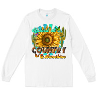 White raised on country  sunshine Long Sleeve Tee - NancyCooperArtShop