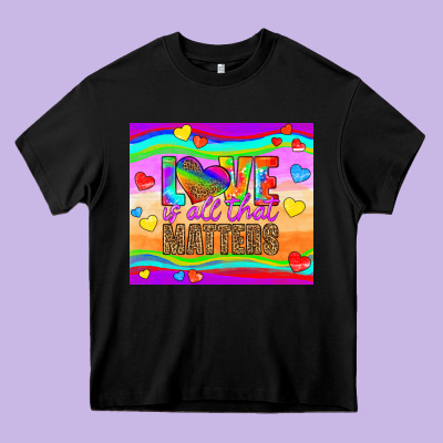 Love Is All That Matters Heavy Core Tee Designed By Hra Design Shop
