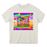 Cream love is all that matters Heavy Core Tee - HRA Design Shop