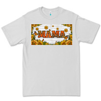 Sunflowers And Butterflies Mama License Plate Premium Tee | Teevron