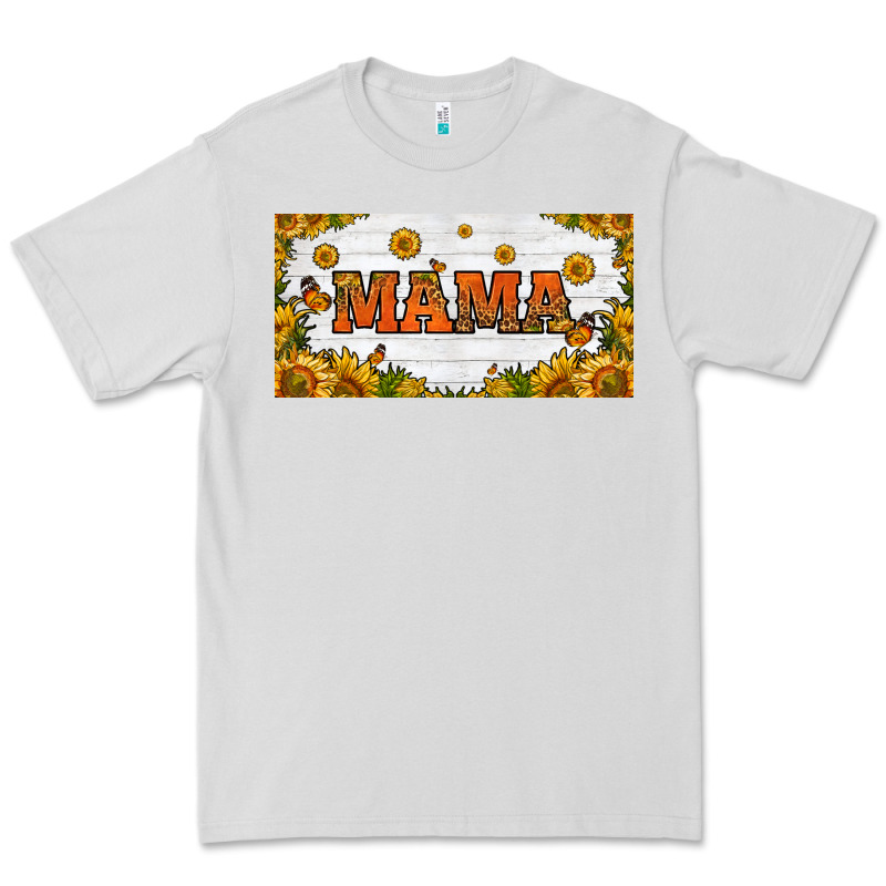 Sunflowers And Butterflies Mama License Plate Premium Tee by HRA Design Shop | Teevron