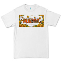 White sunflowers and butterflies mama license plate Premium Tee - HRA Design Shop
