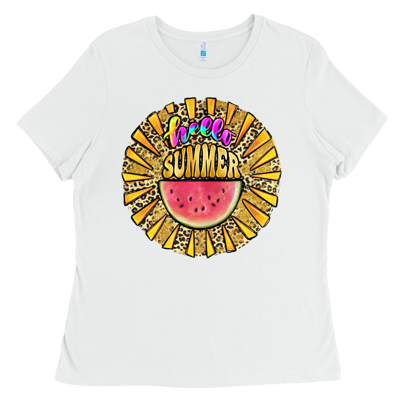 Hello Summer Ladies Tee by JahusDesignShop | Teevron