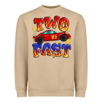 Mushroom two fast boys birthday racing car Heavyweight Sweatshirt - MaliasSmallBusiness