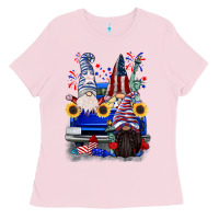 4th Of July Gnomes Truck Ladies Tee | Teevron