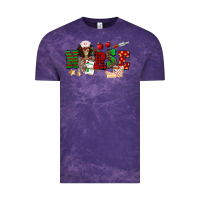 Cloud Purple Christmas Nurse Vintage Tee - NancyCooperArtShop