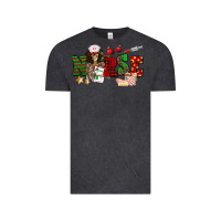 Vintage Black Christmas Nurse Vintage Tee - NancyCooperArtShop
