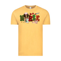 Vintage Mustard Christmas Nurse Vintage Tee - NancyCooperArtShop