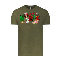 Vintage Olive Christmas Nurse Vintage Tee - NancyCooperArtShop