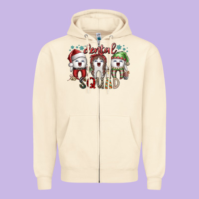 Dental Squad Zipper Hoodie Designed By Sublimationcraftshop