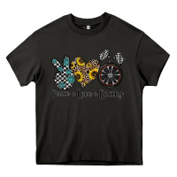 Asphalt peace love racing Heavy Core Tee - CowhideDigitalArt