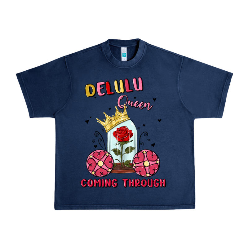 Delulu Queen Coming Through Urban Heavy Tee by MaliasSmallBusiness | Teevron