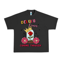 Pigment Black delulu queen coming through Urban Heavy Tee - MaliasSmallBusiness