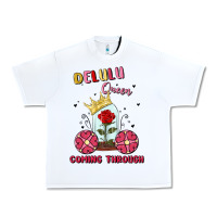 White delulu queen coming through Urban Heavy Tee - MaliasSmallBusiness