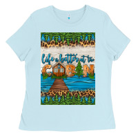 Baby Blue life is better at the cabin air freshener Ladies Tee - HRA Design Shop
