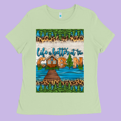 Life Is Better At The Cabin Air Freshener Ladies Tee Designed By Hra Design Shop
