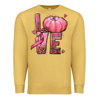Antique Gold love cancer pumpkin Premium Sweatshirt - texasbilliewilder