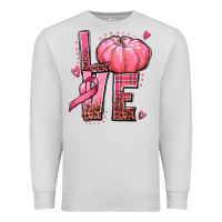 Dove Grey love cancer pumpkin Premium Sweatshirt - texasbilliewilder