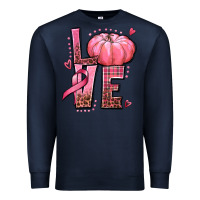 Navy love cancer pumpkin Premium Sweatshirt - texasbilliewilder
