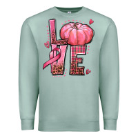 Seafoam love cancer pumpkin Premium Sweatshirt - texasbilliewilder