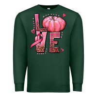 Sports Green love cancer pumpkin Premium Sweatshirt - texasbilliewilder
