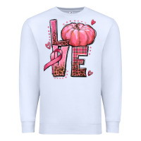 White love cancer pumpkin Premium Sweatshirt - texasbilliewilder
