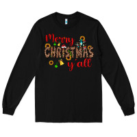 Black merry christmas y'all Long Sleeve Tee - JahusDesignShop