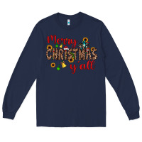Navy merry christmas y'all Long Sleeve Tee - JahusDesignShop