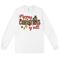 White merry christmas y'all Long Sleeve Tee - JahusDesignShop
