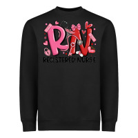 Black rn registered nurse valentines day Heavyweight Sweatshirt - MaliasSmallBusiness