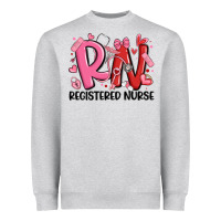 Heather Grey rn registered nurse valentines day Heavyweight Sweatshirt - MaliasSmallBusiness