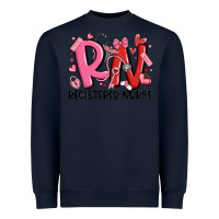 Navy rn registered nurse valentines day Heavyweight Sweatshirt - MaliasSmallBusiness