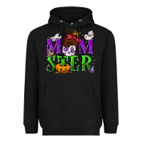 Black Momster Halloween Heavyweight Hoodie - NancyCooperArtShop