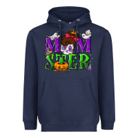Navy Momster Halloween Heavyweight Hoodie - NancyCooperArtShop