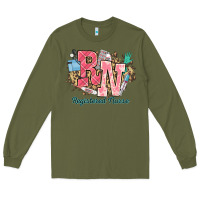 Army Green rn registered nurse western Long Sleeve Tee - NancyCooperArtShop