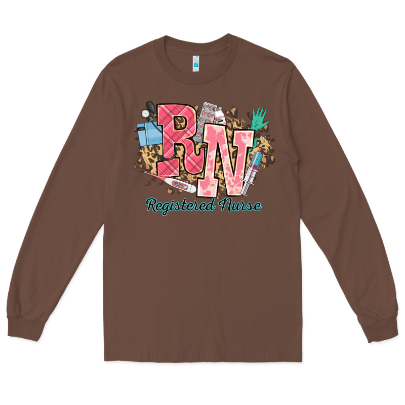 Rn Registered Nurse Western Long Sleeve Tee by NancyCooperArtShop | Teevron